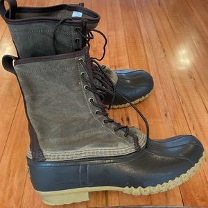 LL Bean Waxed - Canvas Maine Hunting Boots - Men’s Size 10 M - TA262905